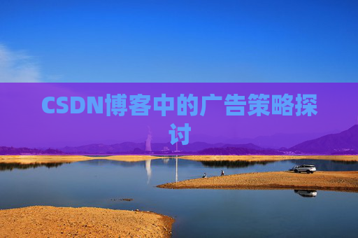 CSDN博客中的广告策略探讨